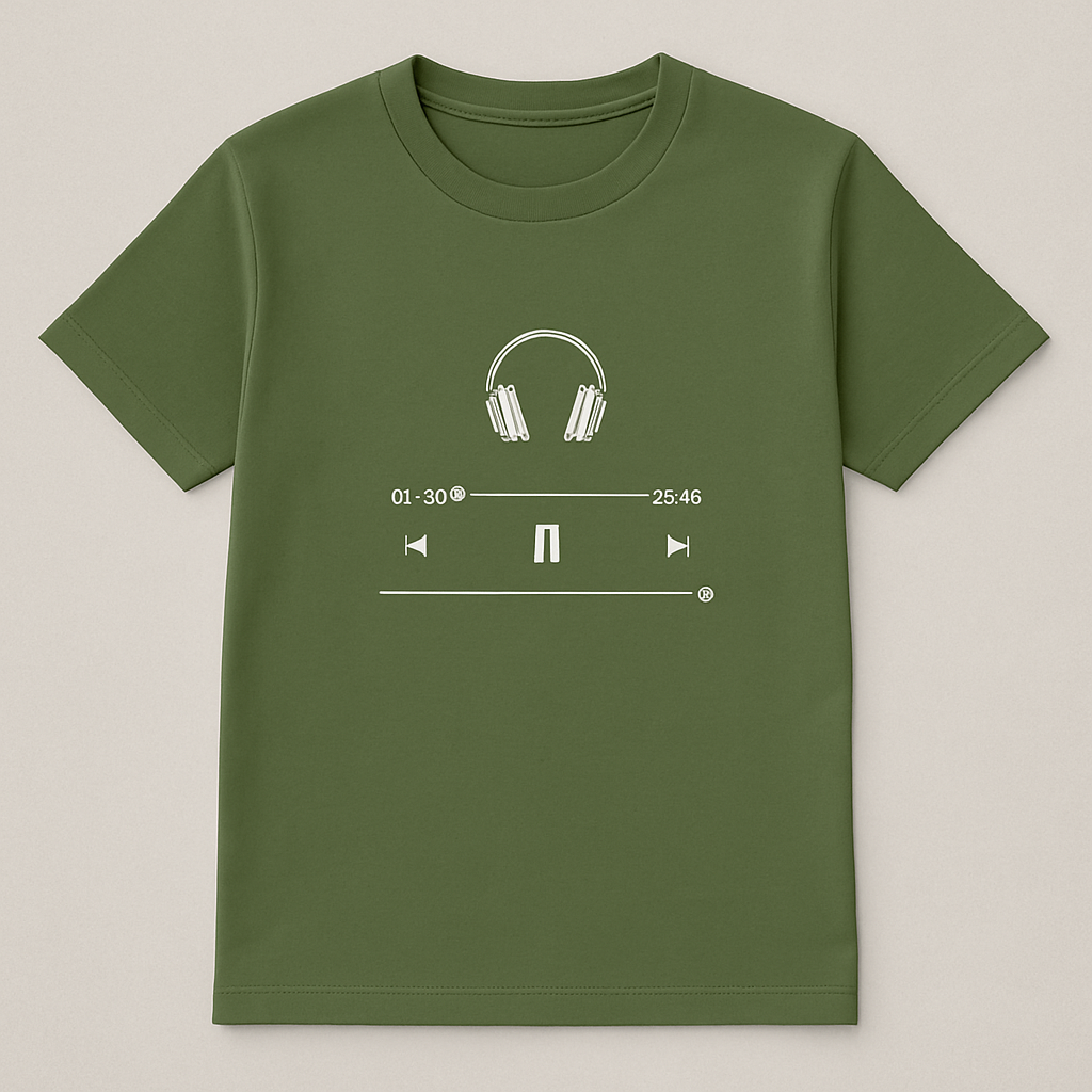 Sound Mode Tee – Olive Green
