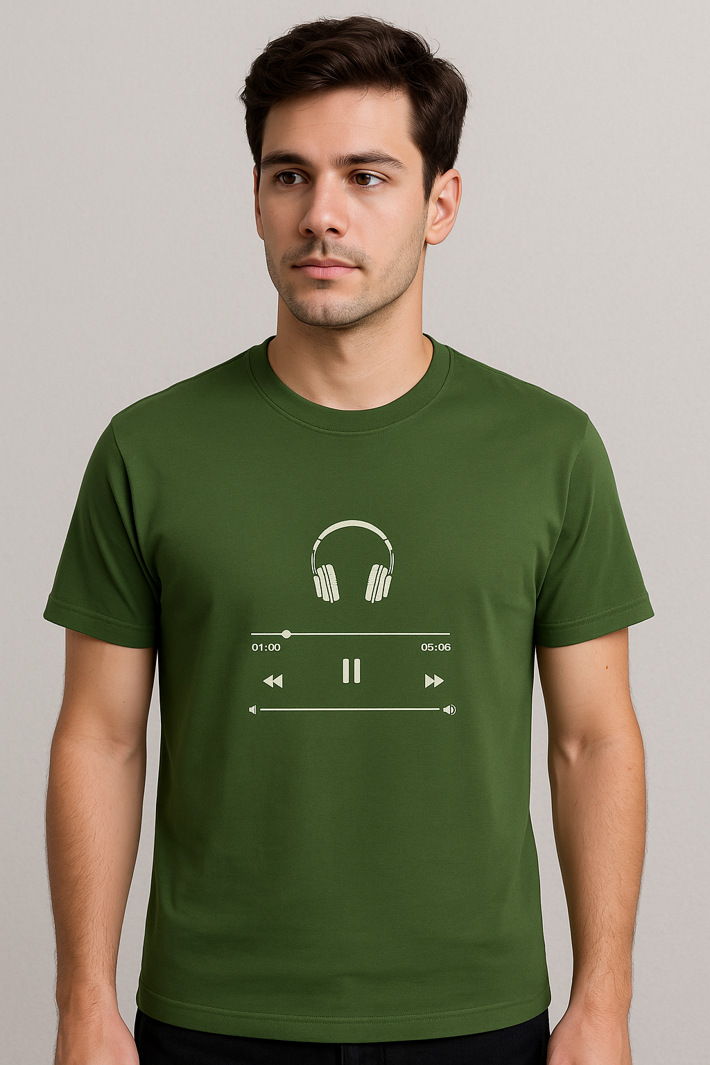 Sound Mode Tee – Olive Green
